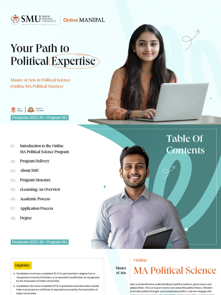 Online MA in Political Science Prospectus | PDF | Educational ...