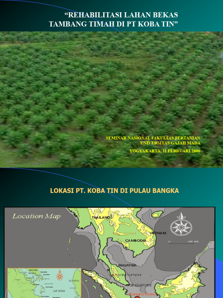 Reklamasi Tambang | PDF