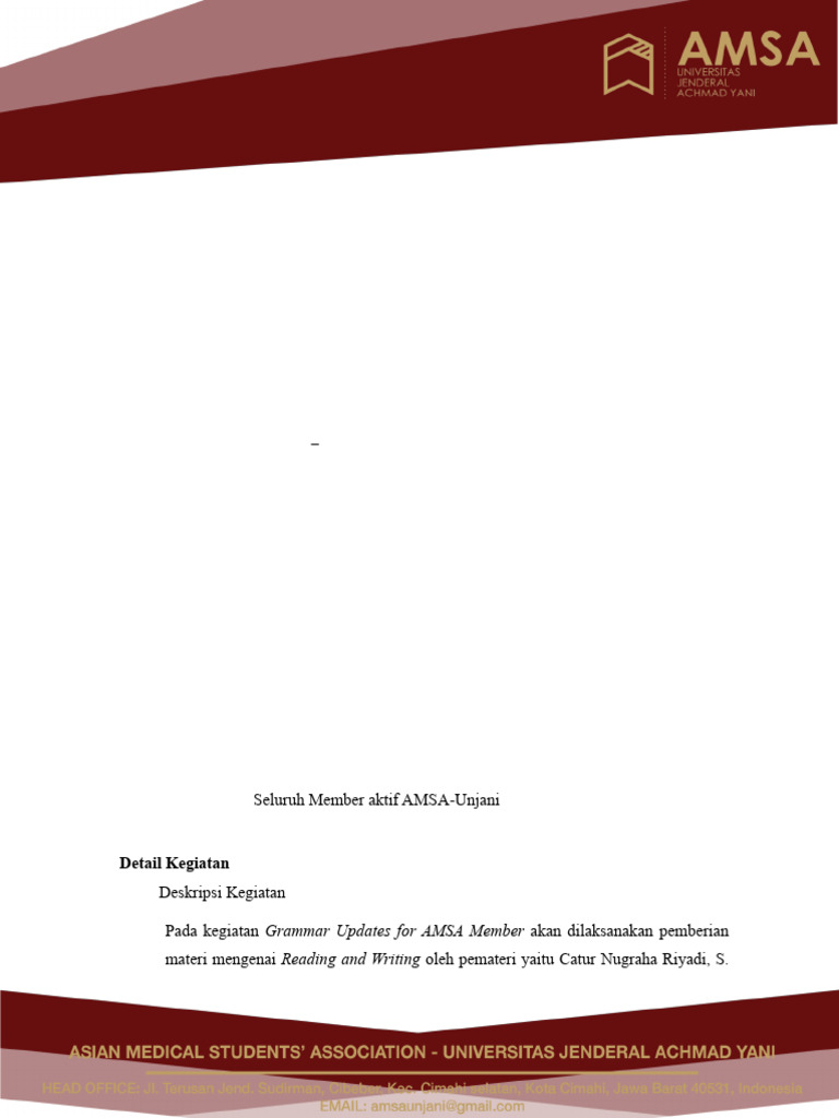 Webinar Grammar Updates AMSA 2024 | PDF