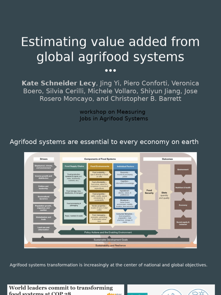 Value Added in Global Agrifood Systems | PDF | Food Industry | Gross ...