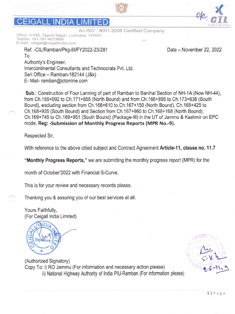 Letter 281 MPR | PDF