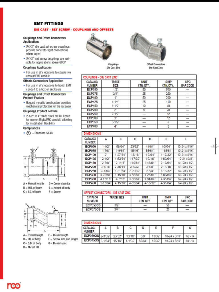High-Performance EMT Couplings Guide | PDF