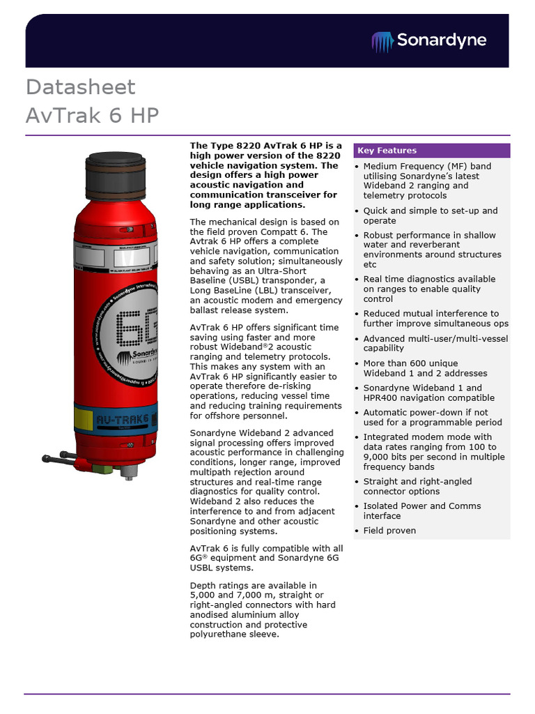 AvTrak 6 HP: High Power Navigation System | PDF | Telecommunications ...