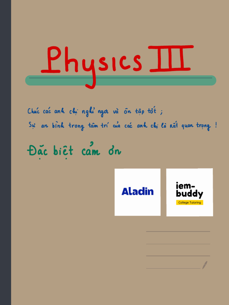 Physics 3 Finale | PDF