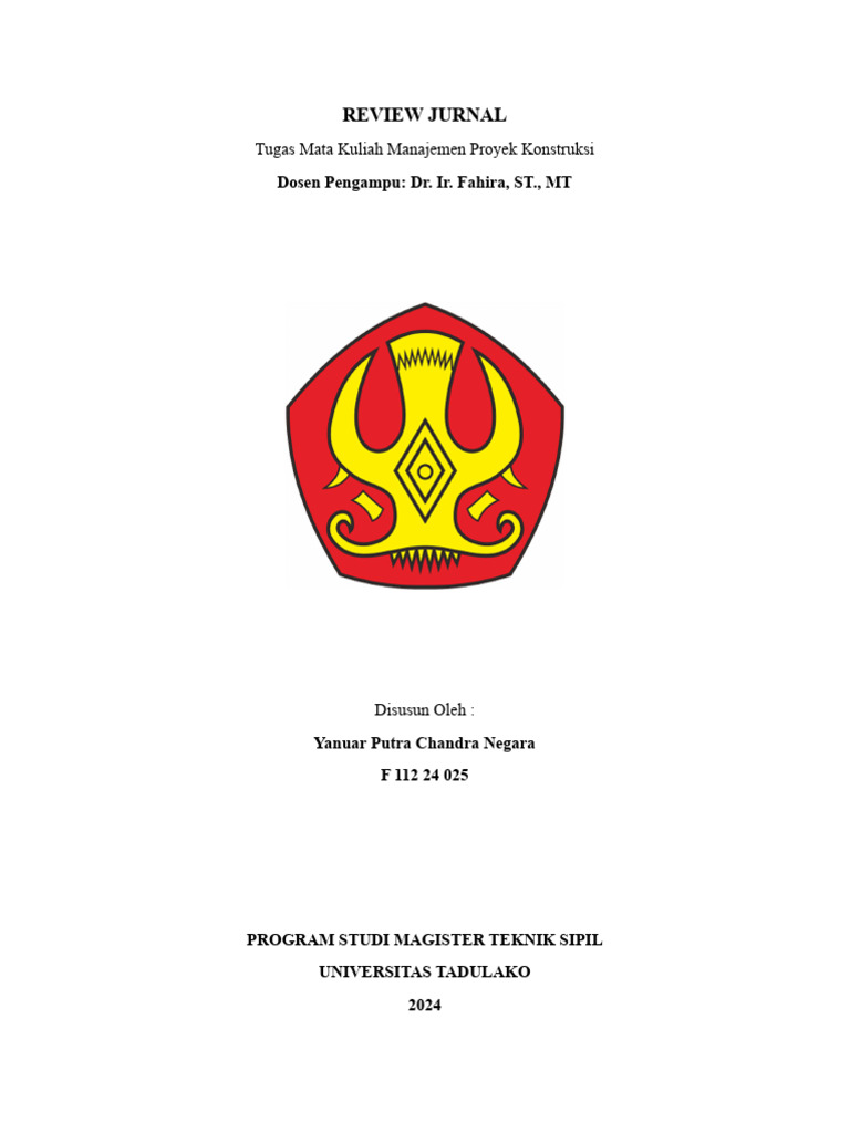 K3 dalam Proyek Konstruksi UNSRAT | PDF