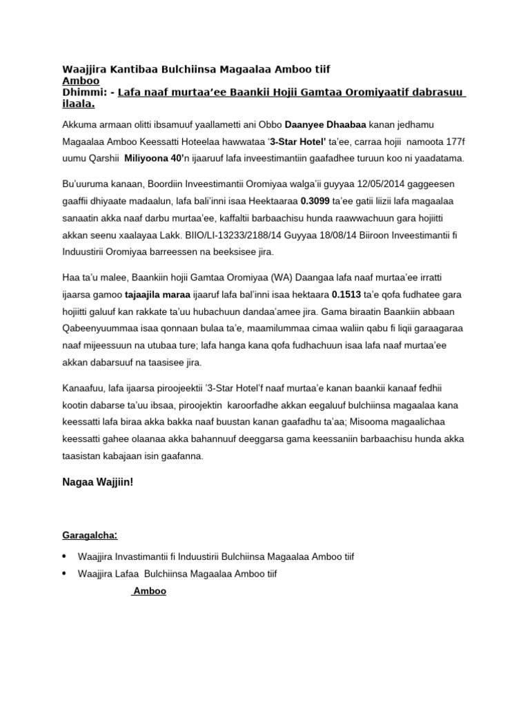 Obbo Daanyee Dhaabaa | PDF