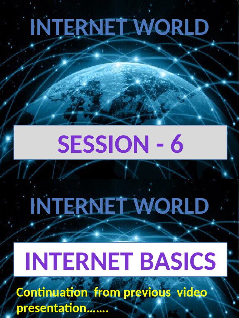 Internet Services - Basic (Session - 6) | PDF | World Wide Web ...