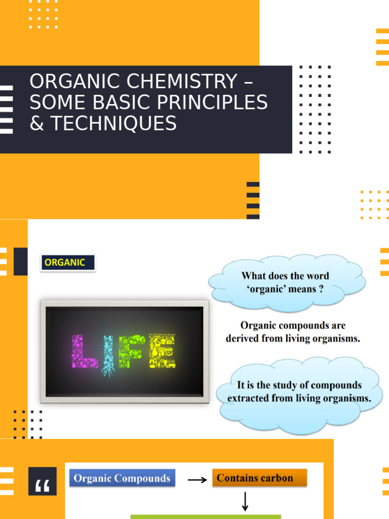 Organic Chemistry Part 1 Viny | PDF | Chemical Compounds | Physical ...