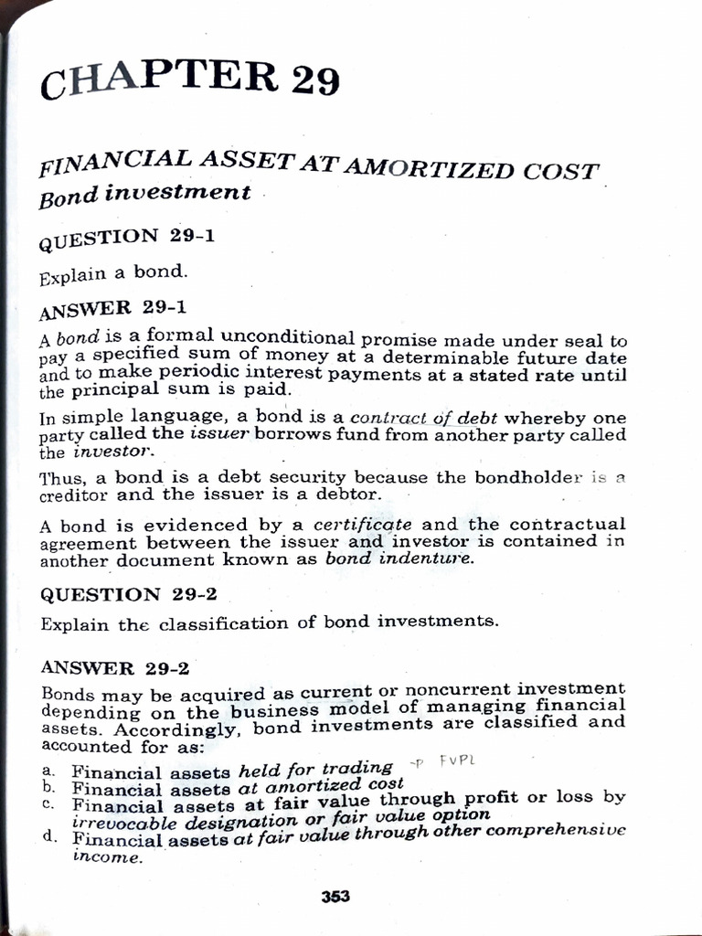 Understanding Bond Investments and Amortized Cost | PDF | Bonds ...