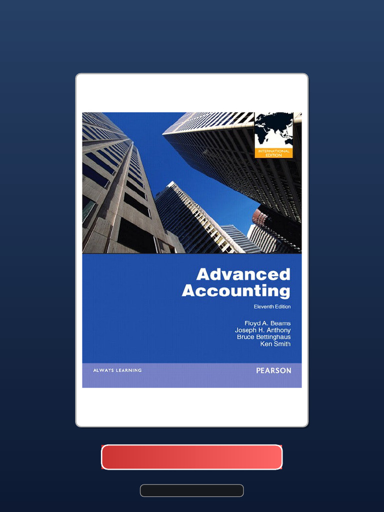 Advanced Accounting International 11th Edition by Floyd A Beams Ebook and TestBank Bundle Test ...