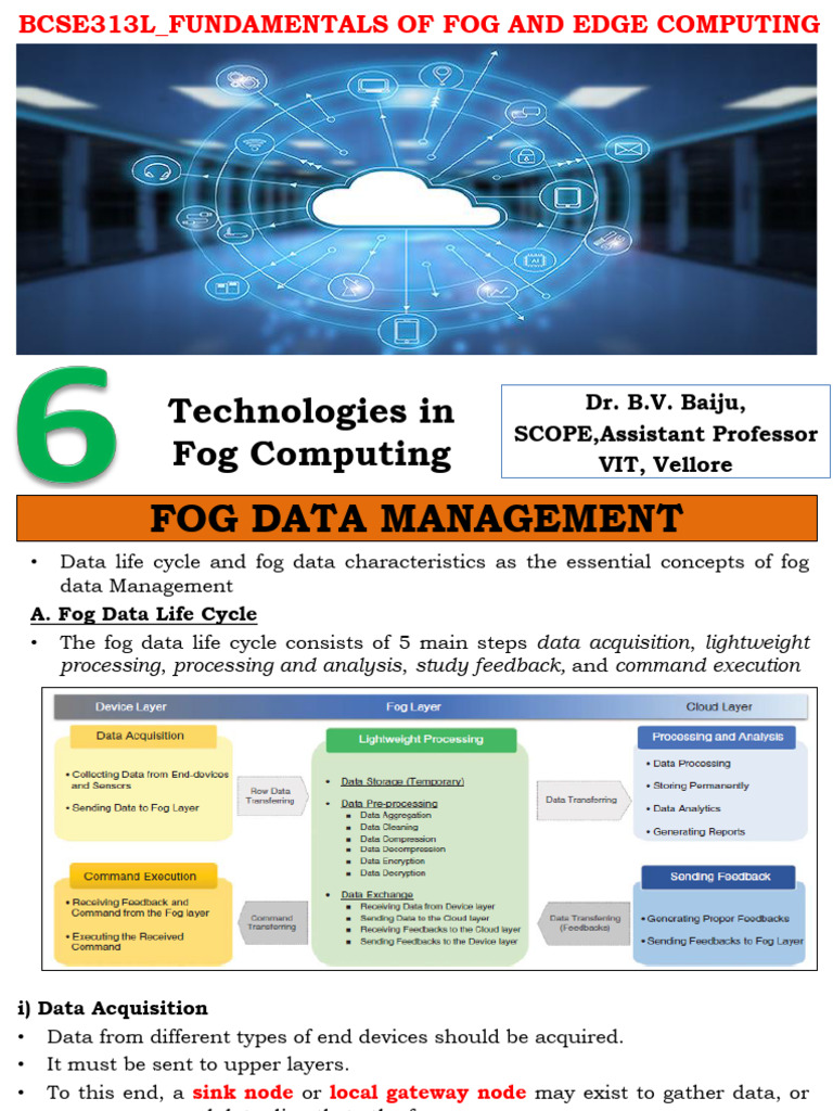 Fog Computing Data Management Techniques | PDF | Cloud Computing ...