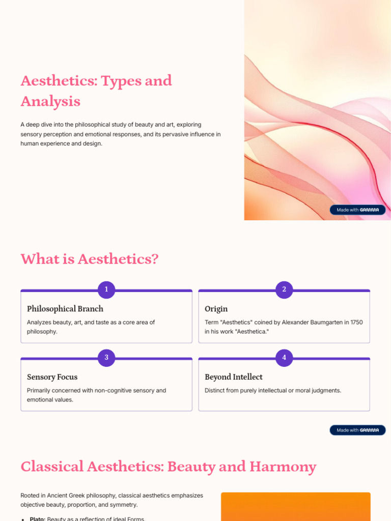 Understanding Aesthetics: Beauty & Design | PDF | Aesthetics | Beauty
