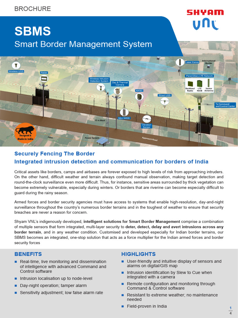 Border Intrusion Detection System Brochure SBMS Smart Border Management ...