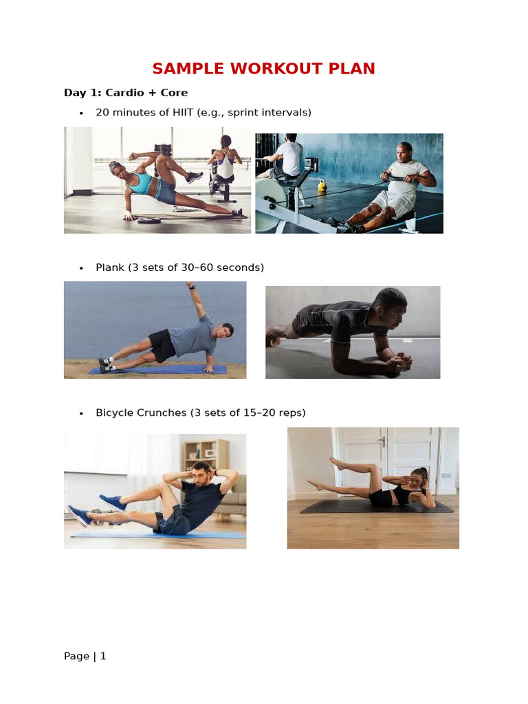 Effective Workout and Meal Plan Guide | PDF