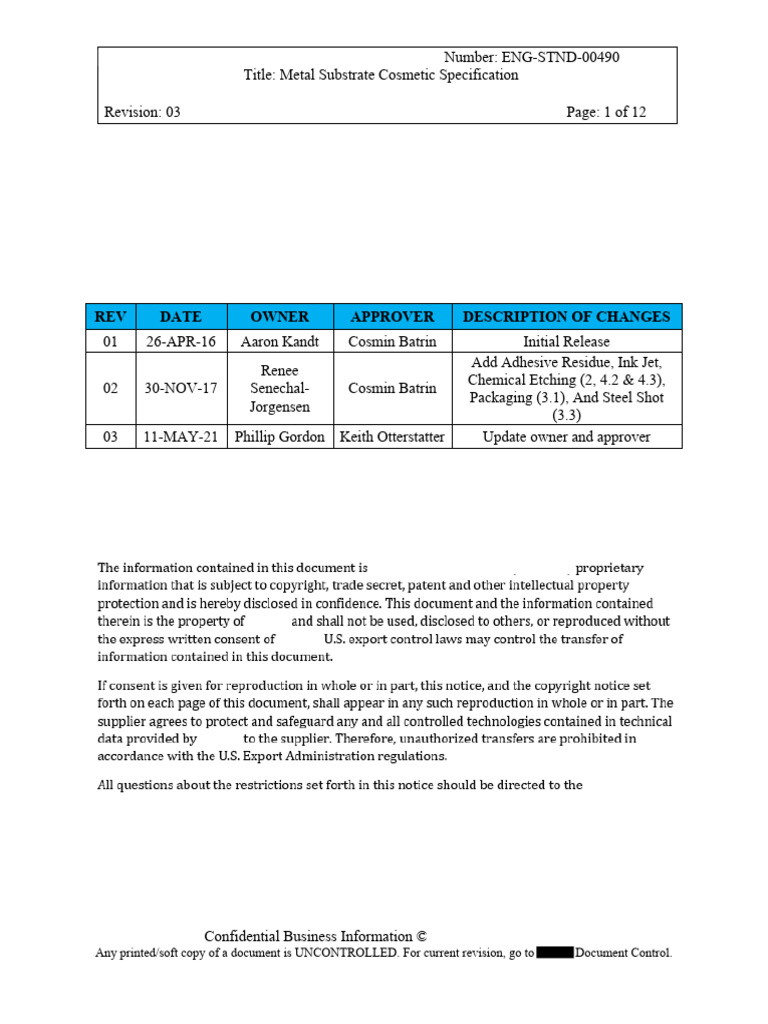 Metal Substrate Cosmetic Standards | PDF | Abrasive | Welding