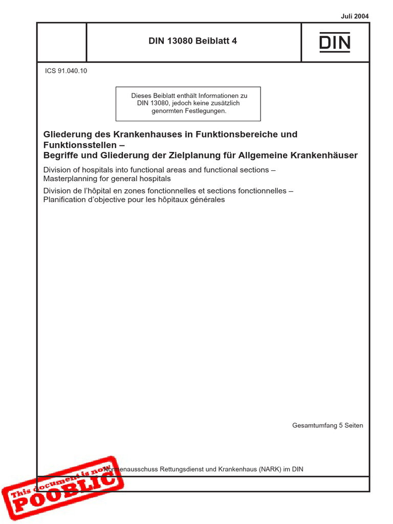Din 13080-4 2004 (De) | PDF