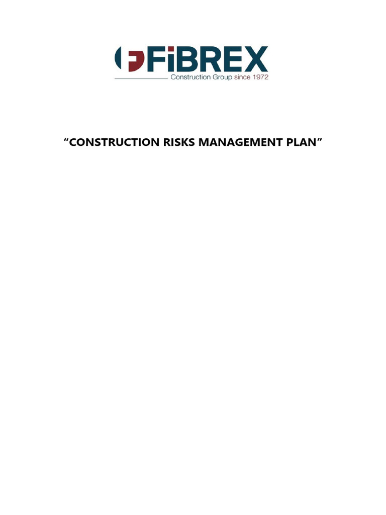 Construction Risk Management Plan | PDF | Risk | Risk Management