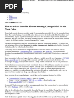 Download How to Make a Bootable SD Card Running CyanogenMod for the Nook Color by medane_saad6707 SN88621601 doc pdf