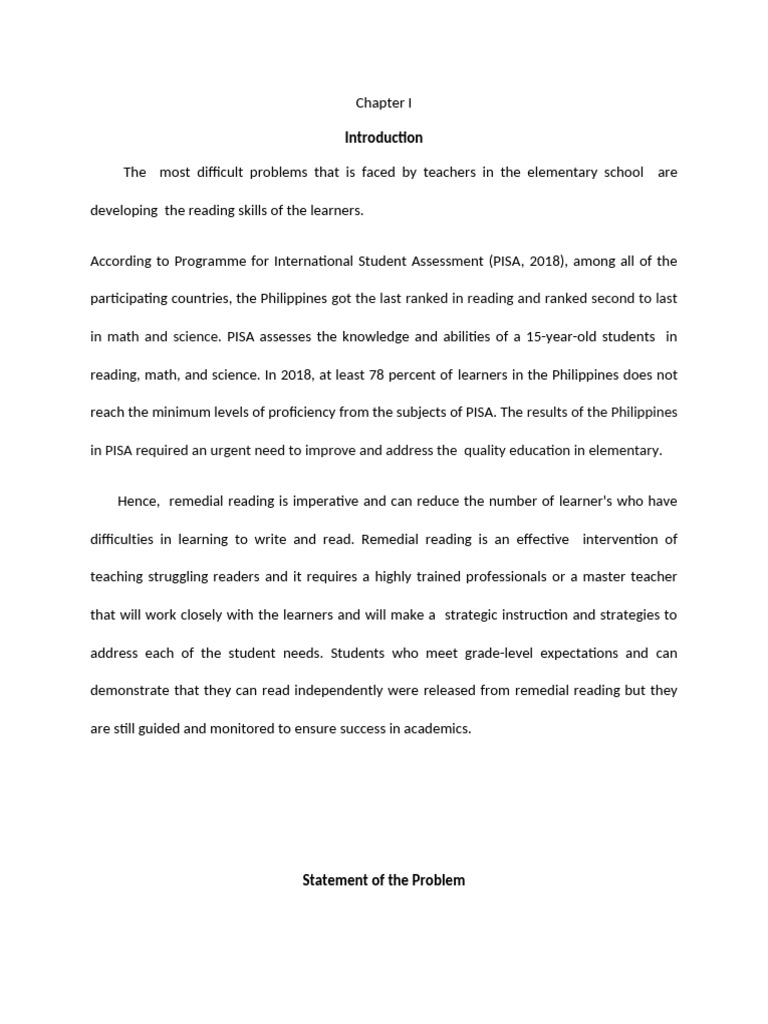 Remedial Reading Strategies for Grade 4 | PDF | Programme For ...