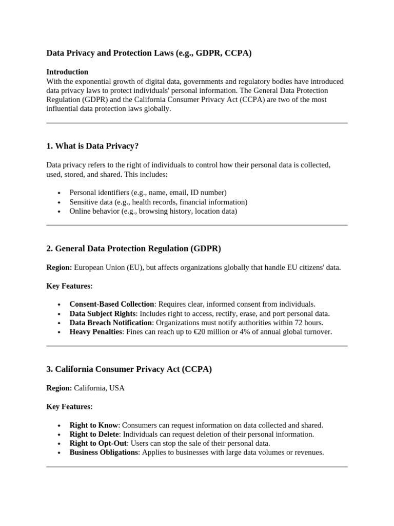 Understanding Data Privacy Laws | PDF | Information Privacy | Privacy