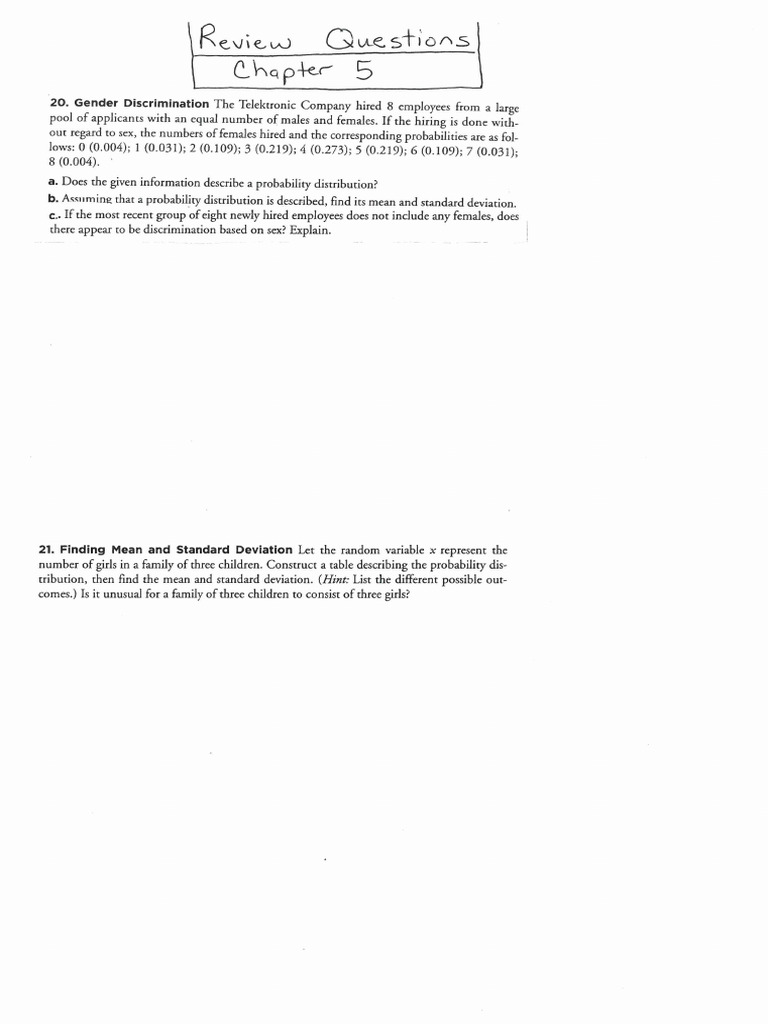 Chapter 5 - Review Questions and ANSWERS | PDF