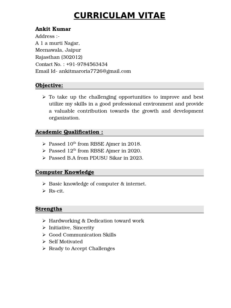 Ankit Makro Resume 1 PDF - 1