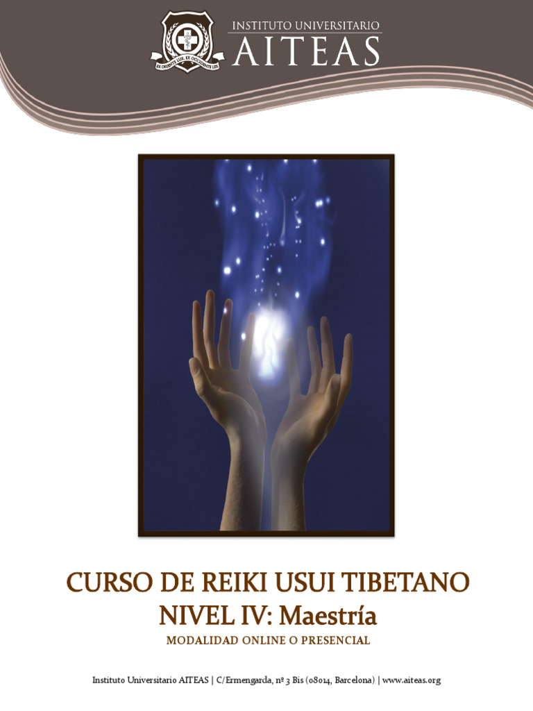 Plan de Estudios Curso Reiki IV Maestria | PDF | Reiki