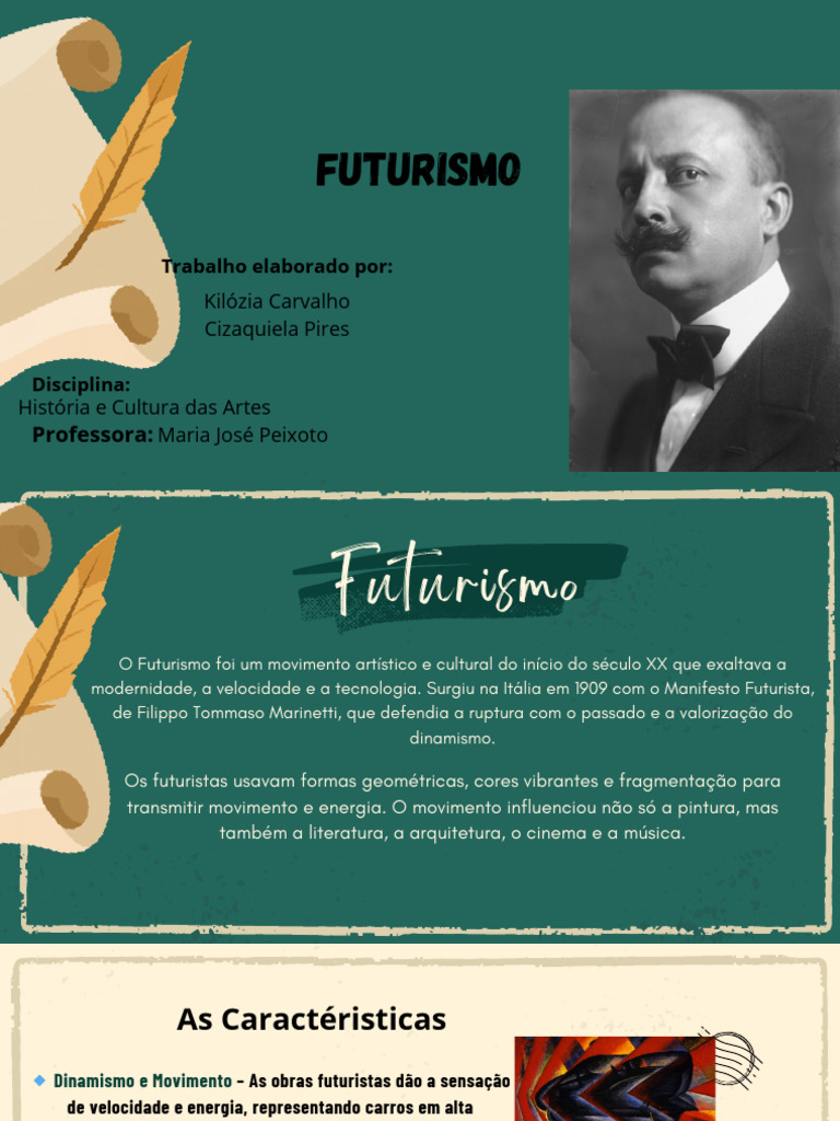 Futurismo: Arte e Modernidade do Século XX | PDF