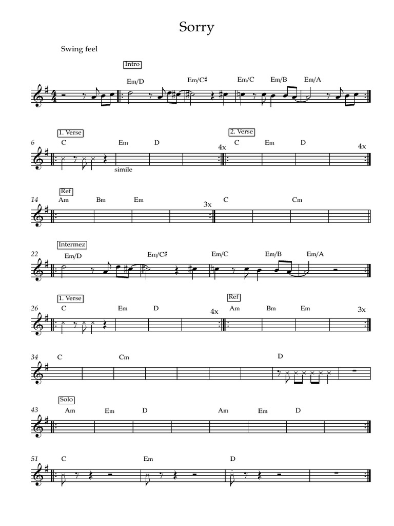 Structure de chanson et accords | PDF