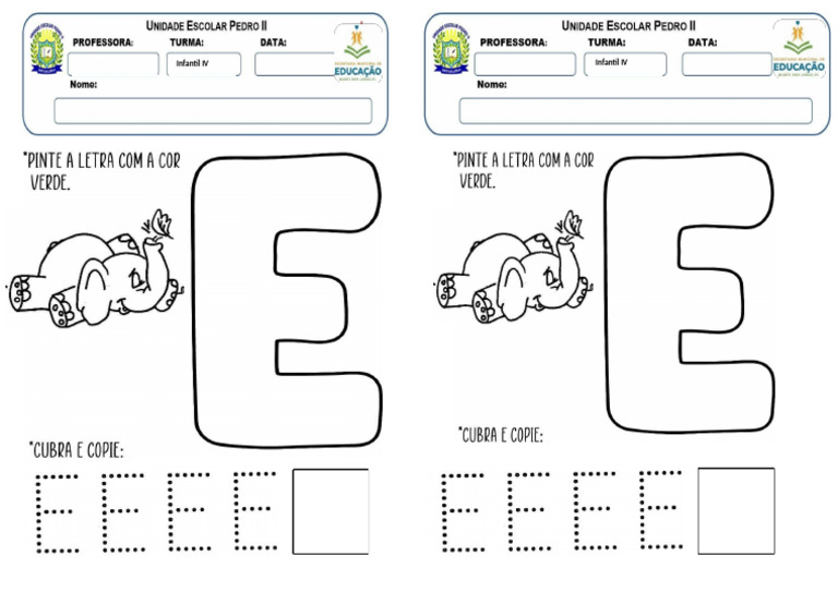24.03 Seg. 9COPIAS Letra E 3 | PDF