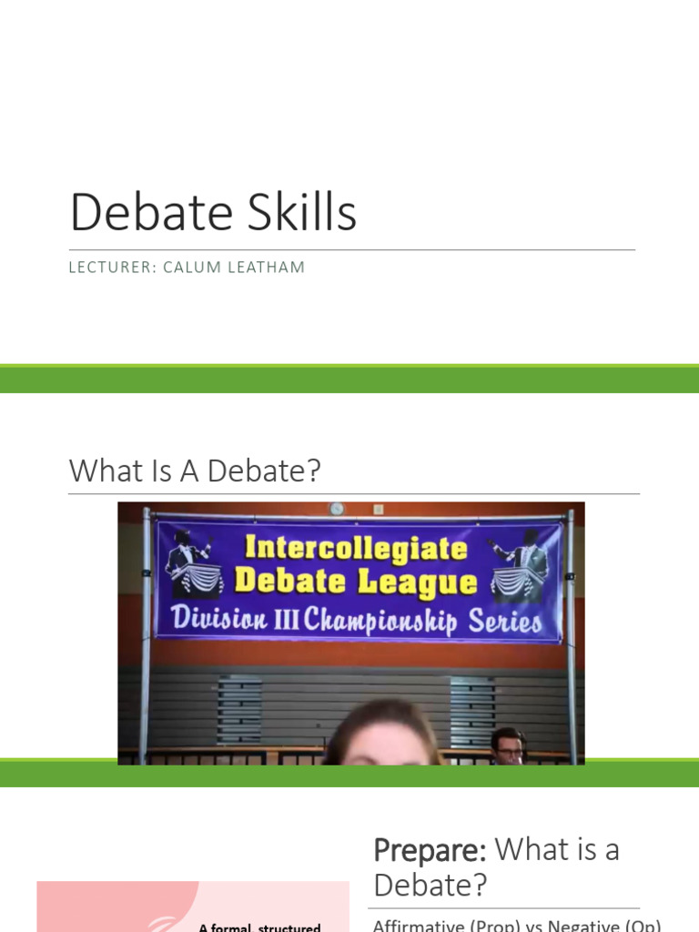 Mastering Debate Skills and Techniques | PDF | Argument | Logic