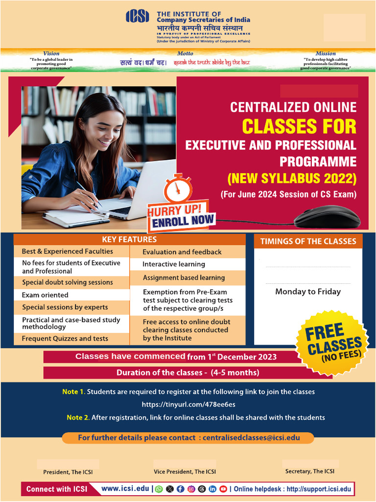Centralized Online Free Classes 14022024 | PDF