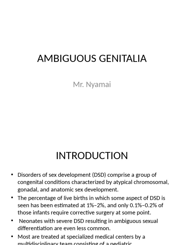 Understanding Ambiguous Genitalia | PDF