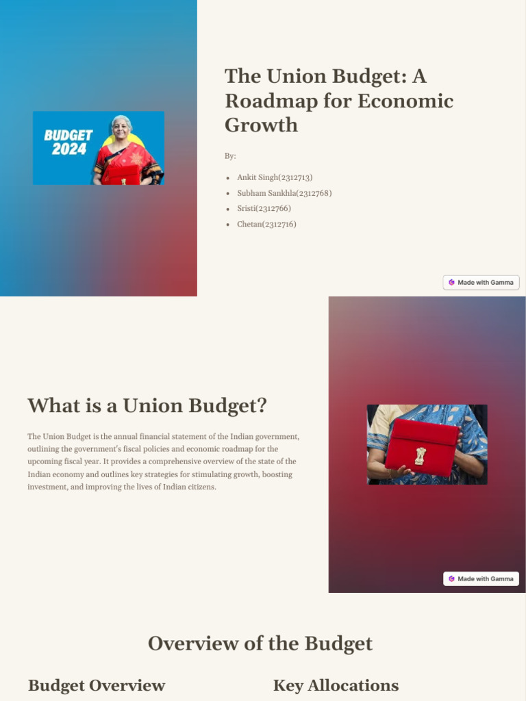 Union Budget 2024: Economic Growth Plan | PDF | Taxes | Infrastructure