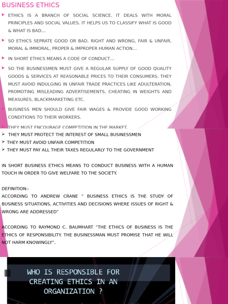 Understanding Business Ethics Principles | PDF