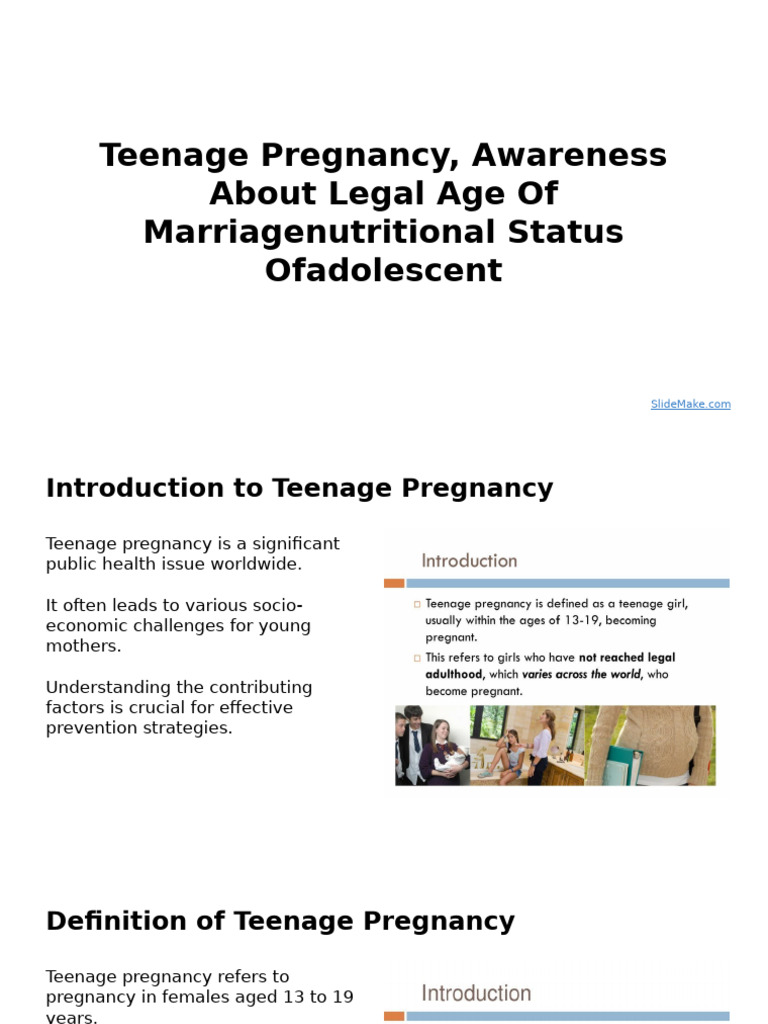 Teenage Pregnancy: Causes and Solutions | PDF | Teenage Pregnancy ...