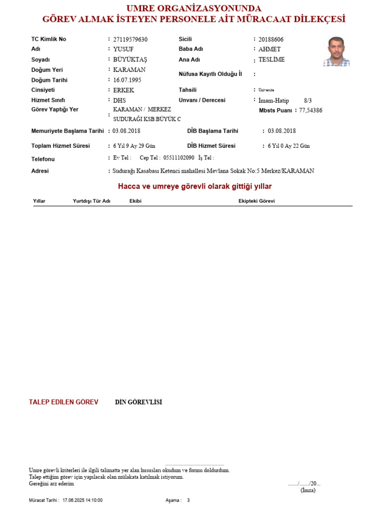 GRV Rapor Umre Cls | PDF