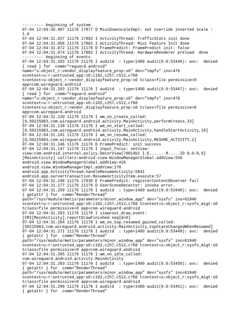 WireGuard Android Activity Logs | PDF | Computer Programming | Computing