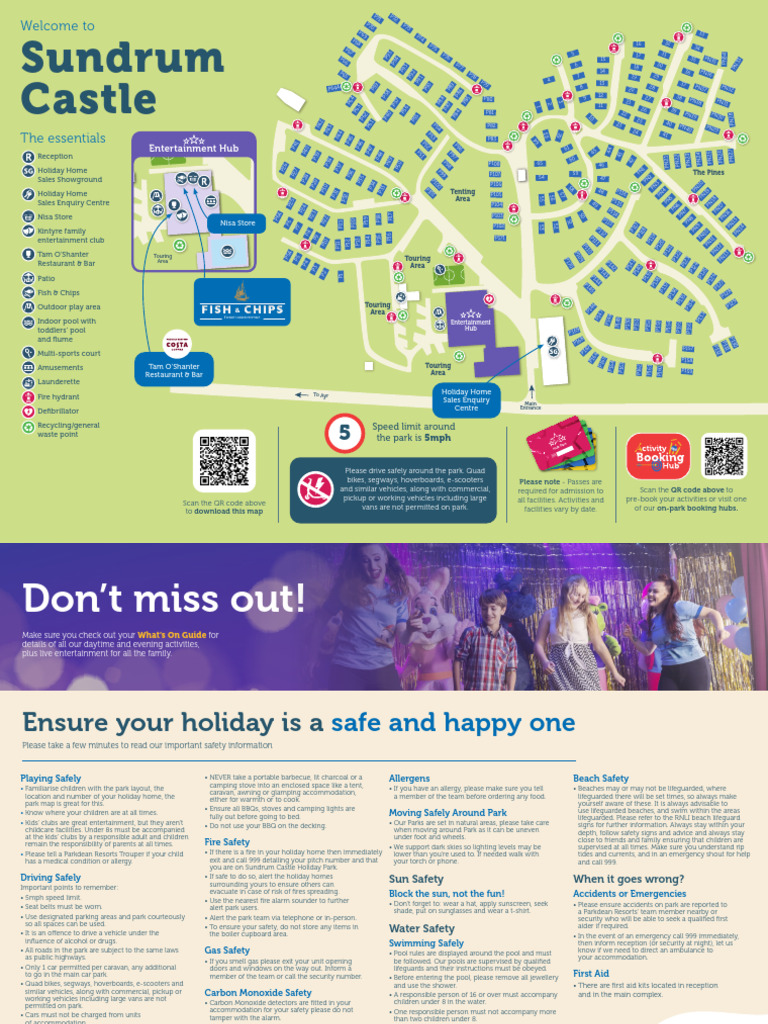 Sundrum Castle Holiday Park Map | PDF