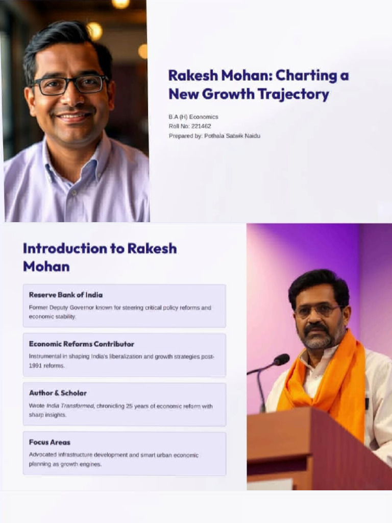 Rakesh Mohan Presentation PDF | PDF | Economic Growth | Infrastructure