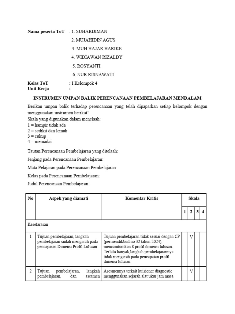 KP 3 Modul 5 Telaah RPP | PDF