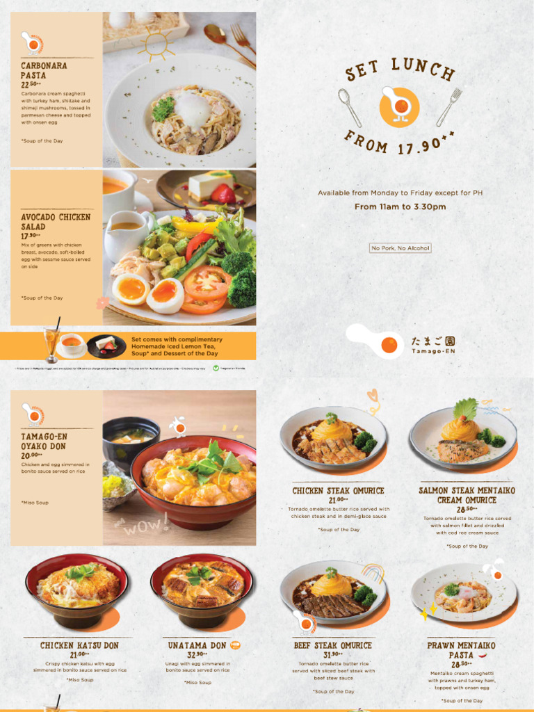 TMG MY Lunch Menu | PDF