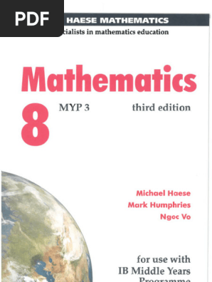 【美品】IB 国際バカロレアMathematics 8 MYP3 数学教科書 IB Grade 8 MYP3 Textbook 3e Printable Compressed | PDF