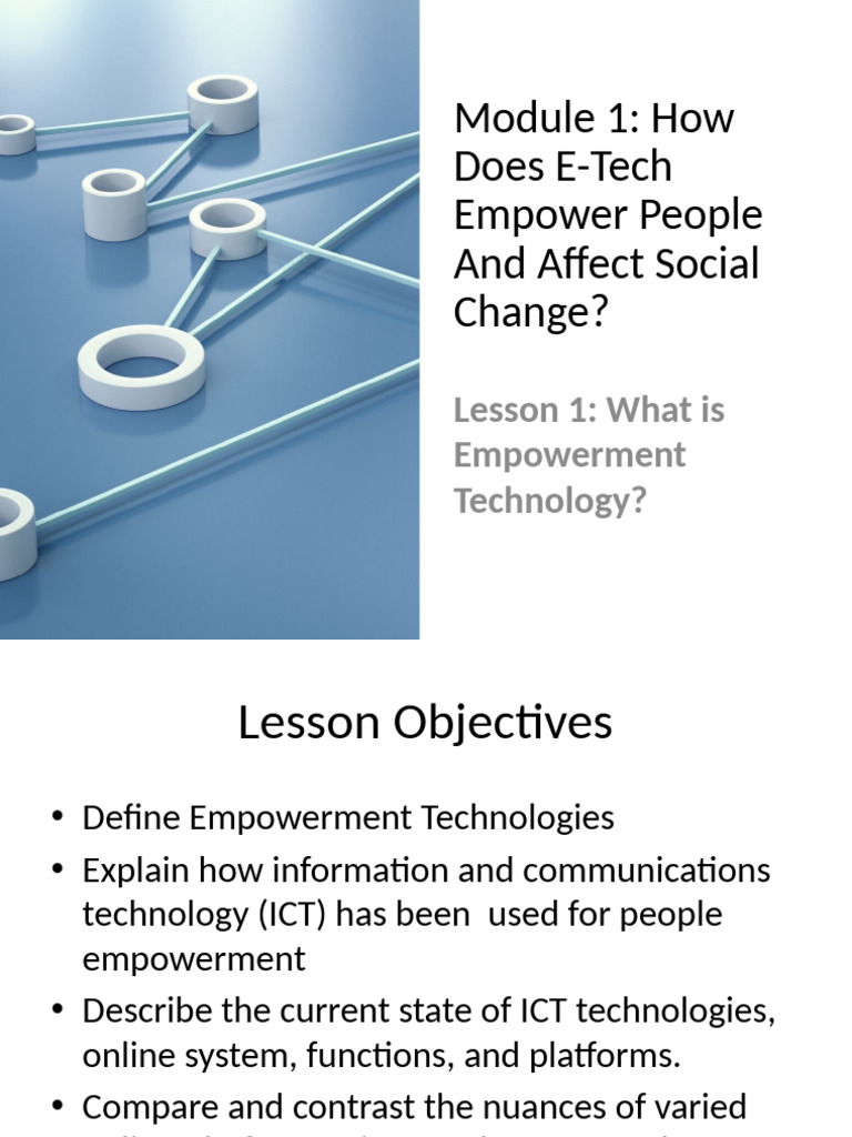 Empowerment Technology and Social Change | PDF | Internet & Web | World ...