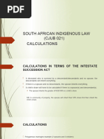 Intestate Succession Calculations in SA | PDF | Family | Inheritance