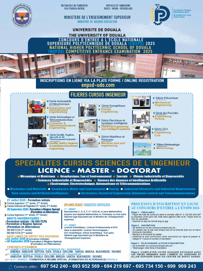 Concours ENSPD 2025 : Inscription et Infos | PDF | Enseignement ...