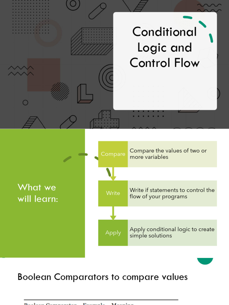 Prokom 1-Conditional Logic and Control Flow (3) | PDF