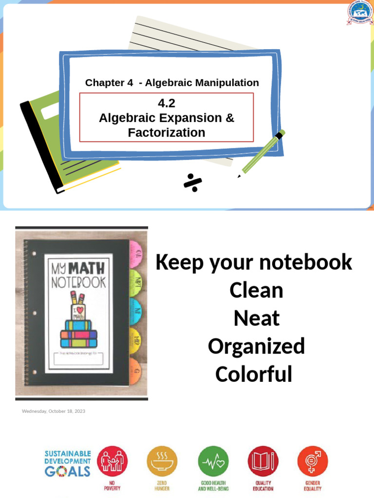Algebraic Expansion and Factorization | PDF | Factorization | Algebra