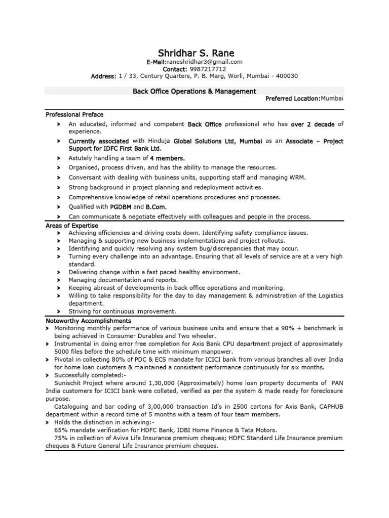 Resume Shridhar Rane New PDF - 1