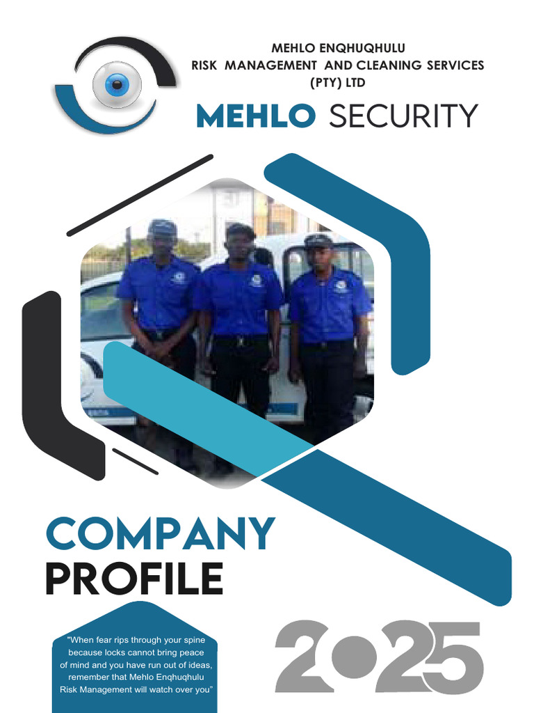 Mehlo Security Company Profile | PDF | Business